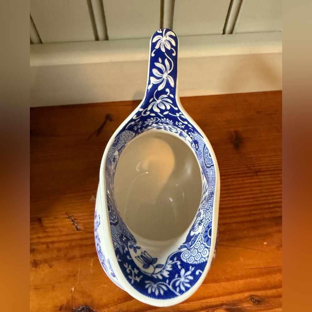 Spode Blue Italian Sugar Box and Cream Jug Set Earth wear. Sugar and creamer - Picture 4 of 7